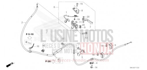 LEVIER DE STATIONNEMENT NSS750S de 2025